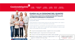 Desktop Screenshot of cessione-del-quinto.info